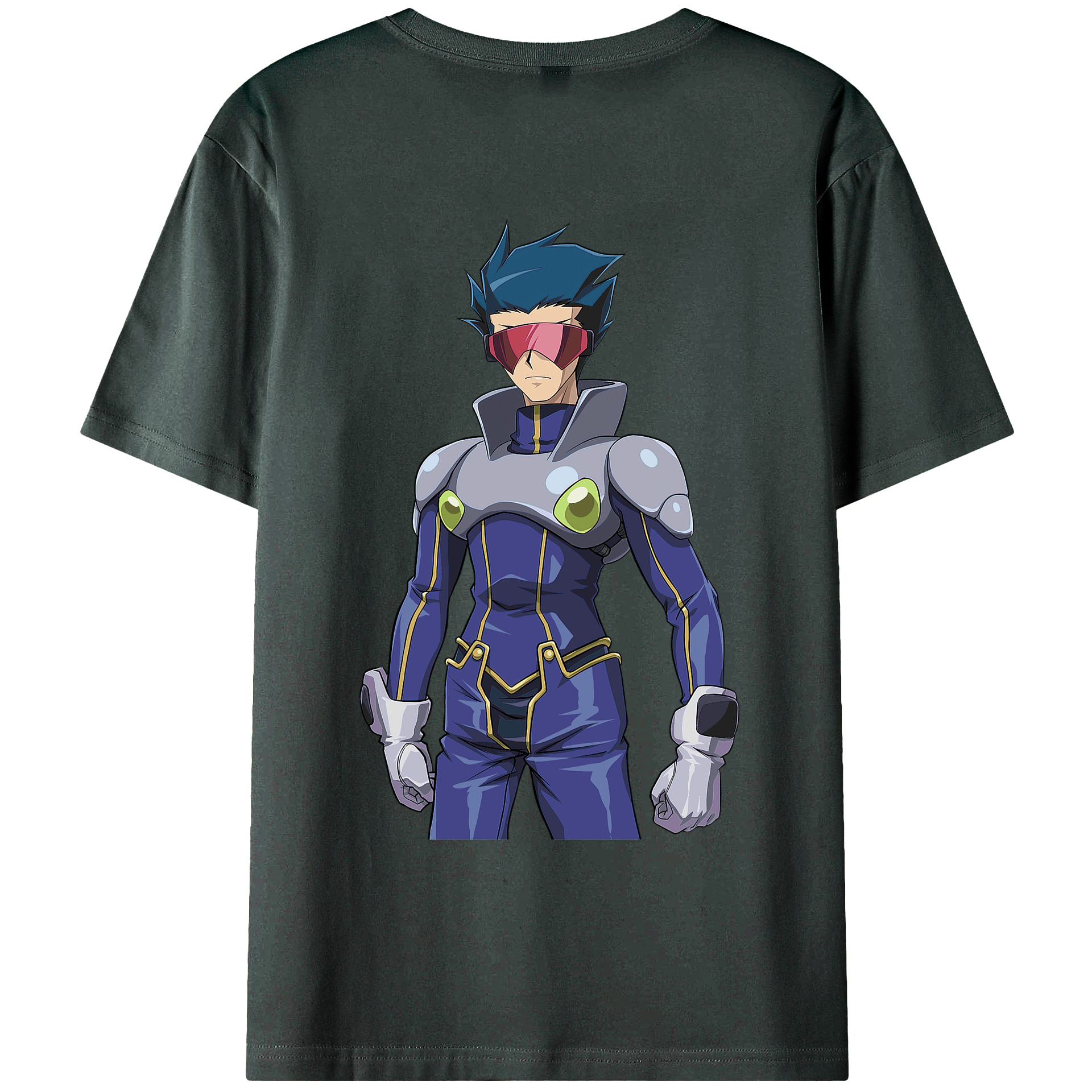 （画像用） 遊☆戯☆王 Yu-Gi-Oh! 綿100％ メンズ半袖Tシャツ（バックプリント） 通気性